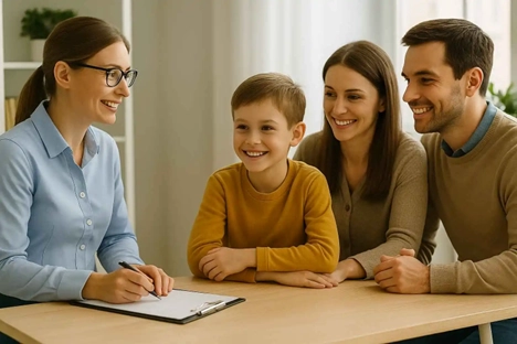 Family consulting professional for standard psychoeducational assessment