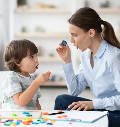Child undergoing psychoeducational assessment for Autism