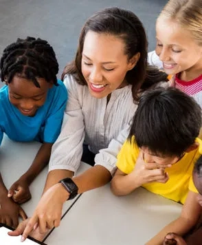 Children engaged in Autism psychoeducational assessment